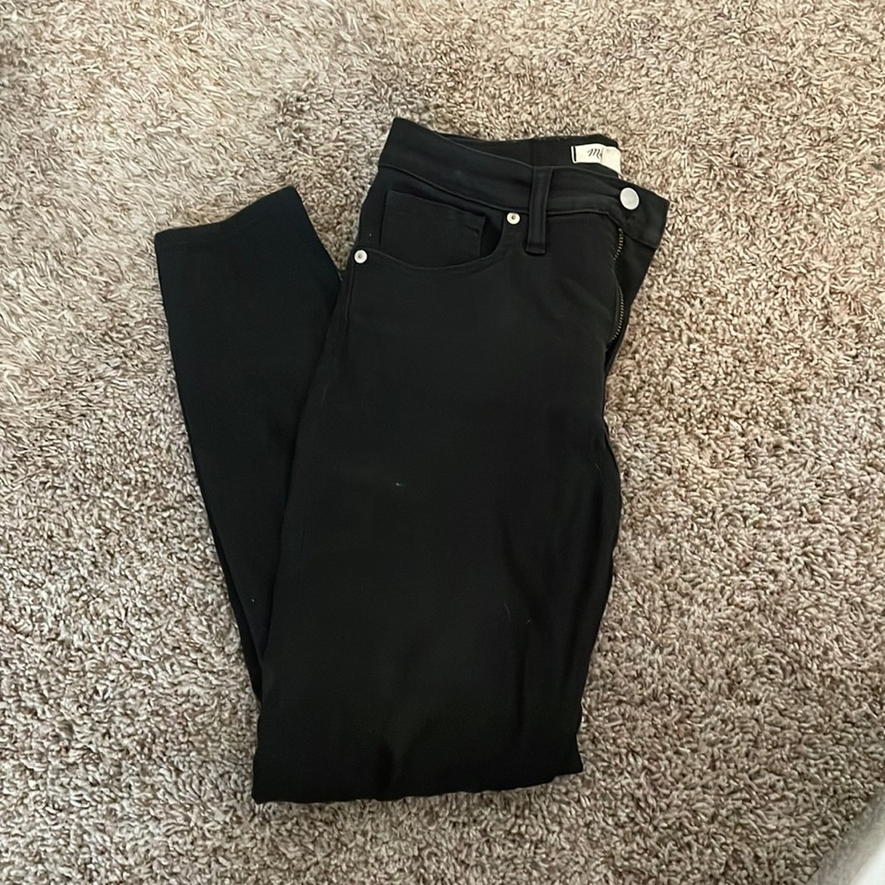 Madewell Mid-rise Skinny Black Jeans
